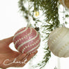 8cm Christmas Ball Christmas Tree Decoration Sequin Pearl Ball Hanging Ornament(Red)