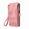 For Samsung Galaxy S24 Ultra 5G Fantasy Multifunctional Zipper Wallet Leather Phone Case(Pink)