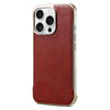 For iPhone 15 Pro Max Denior MagSafe Genuine Leather Calf Texture  Phone Case(Red)