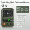 Ultrasonic Anti Bark Deterrent - Green - Rechargeable & Waterproof