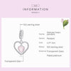 S925 Sterling Silver Exquisite Heart Pendant DIY Bracelet Necklace Accessories
