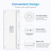 WB-8022 Ultra-thin Wireless Bluetooth Keyboard for iPad, Samsung, Huawei, Xiaomi, Tablet PCs or Smartphones, Russian Keys(Silver)