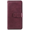 For Redmi K70 Multi-Function Wallet 10 Card Slots Leather Phone Case(Claret)