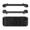 JYS JYS-SD011 For Steam Deck 7pcs/set Host Silicone Case With Joystick Cap+Touch Board Sticker Set(Black)