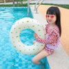 Thickened Children Swimming Ring Inflatable Underarm Ring 58cm(Olive)