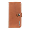 For Galaxy A51 5G Cowhide Texture PU + TPU Horizontal Flip Leather Case with Holder & Card Slots & Wallet(Brown)