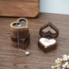 Wooden Heart Shape Ring Box Jewelry Storage Box Wedding Valentine Gift Box, Spec: RB529-C1