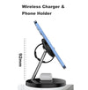 D10 3-In-1 15W Magnetic Mobile Phone Earphone Watch Wireless Fast Charger(White)
