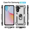 For Samsung Galaxy A36 5G Shockproof TPU + PC Phone Case with Holder(Silver)
