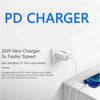 2m AU-20W PD USB-C / Type-C Travel Charger with USB-C to 8 Pin Data Cable, AU Plug