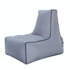 BB1082 Inflatable Sofa Inflatable Bed Outdoor Folding Portable Air Sofa Size: 100 x 90 x 80cm(Gray)
