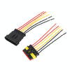 10pcs 6P Car Waterproof Plug Car Connector Plug-In, Length10cm