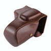Full Body Camera PU Leather Case Bag for Canon EOS 200D  (18-55mm Lens)(Coffee)