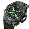 STRYVE S8026 Sports Colorful Night Light Electronic Waterproof Watch Multifunctional Student Watch(Army Green)