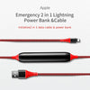 ROCK 1.2m 2.1A TPE + Nylon Braided USB to 8 Pin Data Sync Charge Cable For iPhone 11 Pro Max / iPhone 11 Pro / iPhone 11 / iPhone XR / iPhone XS MAX / iPhone X & XS / iPhone 8 & 8 Plus / iPhone 7 & 7 Plus (Black)