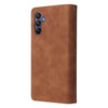 For Samsung Galaxy A16 5G Multifunctional Frosted Zipper Wallet Leather Phone Case(Brown)