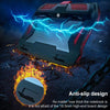 SSRQ-021S Red Light Version Flank Glowing Dual-fan Laptop Radiator Two-speed Adjustable Computer Base for Laptops Under 18 inch