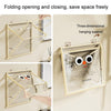 Bathroom Hanging Bag Foldable Transparent With Lid Waterproof Clothes Socks Storage Bag, Color: Small Beige