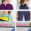 DIVE & SAIL WS-18813 2.5mm Children Warm Diving Suit One-piece Short-sleeved Sunscreen Snorkeling Suit Drifting Cold-proof Swimming Suit, Size: S(Black Purple Sleeve)