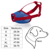 Doglemi Breathable Dog Muzzle, XL Red - Stop Barking & Biting
