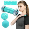 Massage Ball Plantar Fascia Ball Muscle Relaxation Fitness Ball Hand Holding Ball,Style: Green Foot Bottom + Bump Peanut Ball + 7cm Tattan