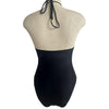 Hollow Strap Ties Sexy Tight One Piece Bikini Swimsuit, Size:L(Black)