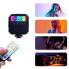 MJ88 Pocket 3000-7000K+RGB Full Color Beauty Fill Light Handheld Camera Photography Streamer LED Light with Remote Control(Black)