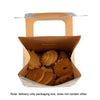 10pcs Christmas Candy Boxes Kraft Paper Christmas House Handbag Candy Boxes, Style: Large Green Base