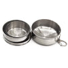Stainless Steel Retractable Outdoor Cup  Size: 50 x 50 x20 mm (Small)