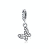 S925 Sterling Silver Butterfly Girl Pendant DIY Bracelet Necklace Accessories