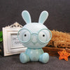 Fashion Cute Cartoon Rabbit LED 3-modes Dimming Touch Control Bedside Lamp, US Plug(Blue)