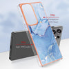 For Samsung Galaxy S25 Ultra 5G Electroplating Marble Dual-side IMD Phone Case(Blue 018)