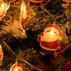 LED Christmas Lights String Christmas Tree Decoration Lamps Holiday Scene Decor, Length: 1.5m 10 Lights Battery Constant Bright(Christmas Tree)