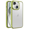 For iPhone 15 Plus Hardware Side Cooling Skin Feel Frosted Metal Lens Frame Phone Case(Green)