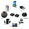 5pcs EU Plug to US Plug Charger Adapter, Travel Power Adaptor with United States Socket Plug(Black)