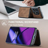 For OnePuls 11 JEEHOOD Magnetic Zipper Horizontal Flip Phone Leather Case(Brown)