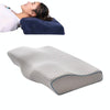 Butterfly Shape Memory Foam Snorked Pillow Slow Rebound Health Care Cervical Pillow, Dimensions: 50x30x10x6cm(Water Cube White)