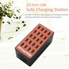 WLX-A5 90W 20 Ports USB Automatic Allocation Smart Charging Station with Indicator Light(EU Plug)