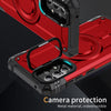For Samsung Galaxy A52 5G / 4G / A52s 5G Lens Holder MagSafe Phone Case(Red)