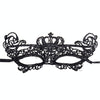 Halloween Masquerade Party Dance Sexy Lady Lace Crown Mask(Black)