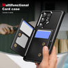 For Samsung Galaxy S24 Ultra 5G Horizontal Flip Card Bag Holder Leather Phone Case(Black)