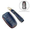 Hallmo Car Cowhide Leather Key Protective Cover Key Case for Haval H6(Black)
