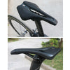 TOSEEK Bicycle Shock-absorbing Comfortable Widened Saddle(Black)