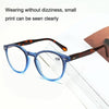 Retro Flexible Durable Portability HD Presbyopic Glasses +150(Graduate Blue)