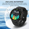 Outdoor GPS Sport Watch 1.32inch HD Round Screen Multi Sport Mode Smartwatch(Black)