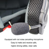 KUQIBAO Motorcycle Smart Bluetooth Sun Protection Double Lens Safety Helmet, Size: M(White Phantom Fiber+Gray Tail)