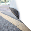1 Pair Car Carbon Fiber Silicone Bumper Strip, Style: Long (White)
