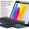 For iPad Air 2022 / iPad Pro 11 2021 WiWU Skin Feel Magnetic Detachable Keyboard Tablet Case(Blue)