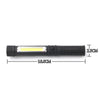 Multifunction Portable Mini COB LED Working Light Pen Style Outdoor Flashlight(Red)