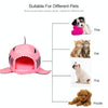 Shark Pet Bed, Small, Pink, 42cm, Cosy, Washable Cushion